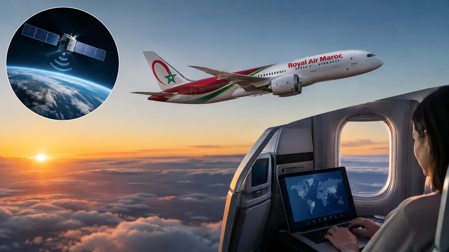Royal Air Maroc plánuje Starlink pro 41 letadel, instalace má začít začátkem roku 2027