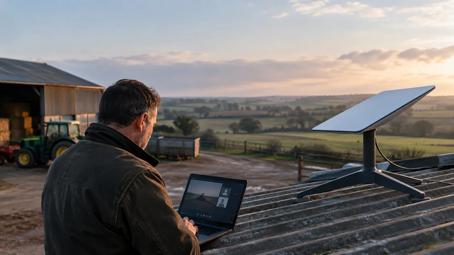 Podle BBC Lincolnshire plánuje pilot Starlinku pro venkovské farmy