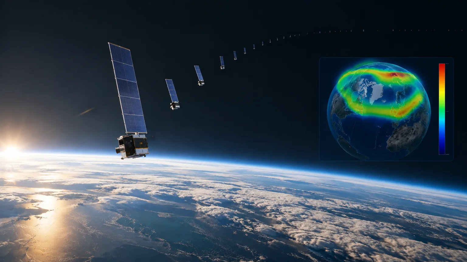 Spaceweather zveřejnil denní index hustoty atmosféry založený na družicích Starlink