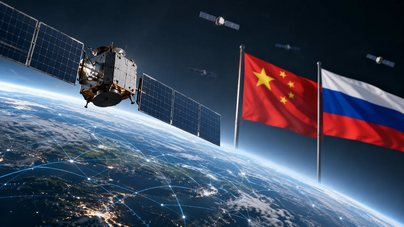 AI ilustrace k tématu: Podle ChinaTalk Čína a Rusko diskutovaly návrhy, jak čelit Starlinku